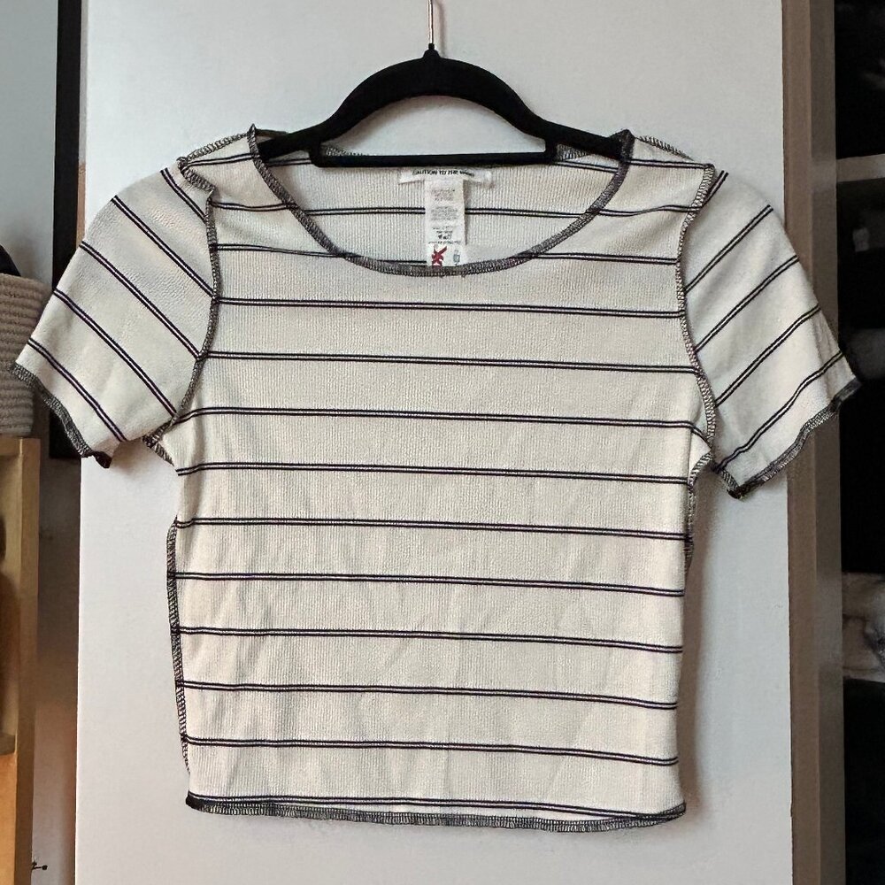 Striped White T-Shirt